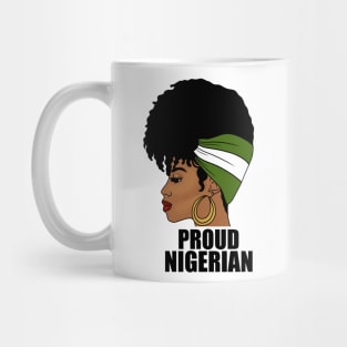 Nigeria Flag, Proud Nigerian Woman, African Mug